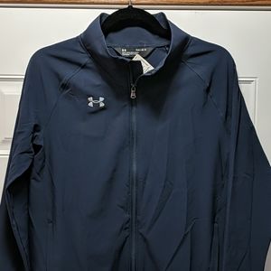 Under Armour light weight navy jacket, size YLarge